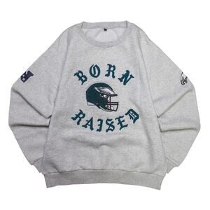 Born X Raised Philadelphia Eagles Unreleased Sample Crewneck Size L